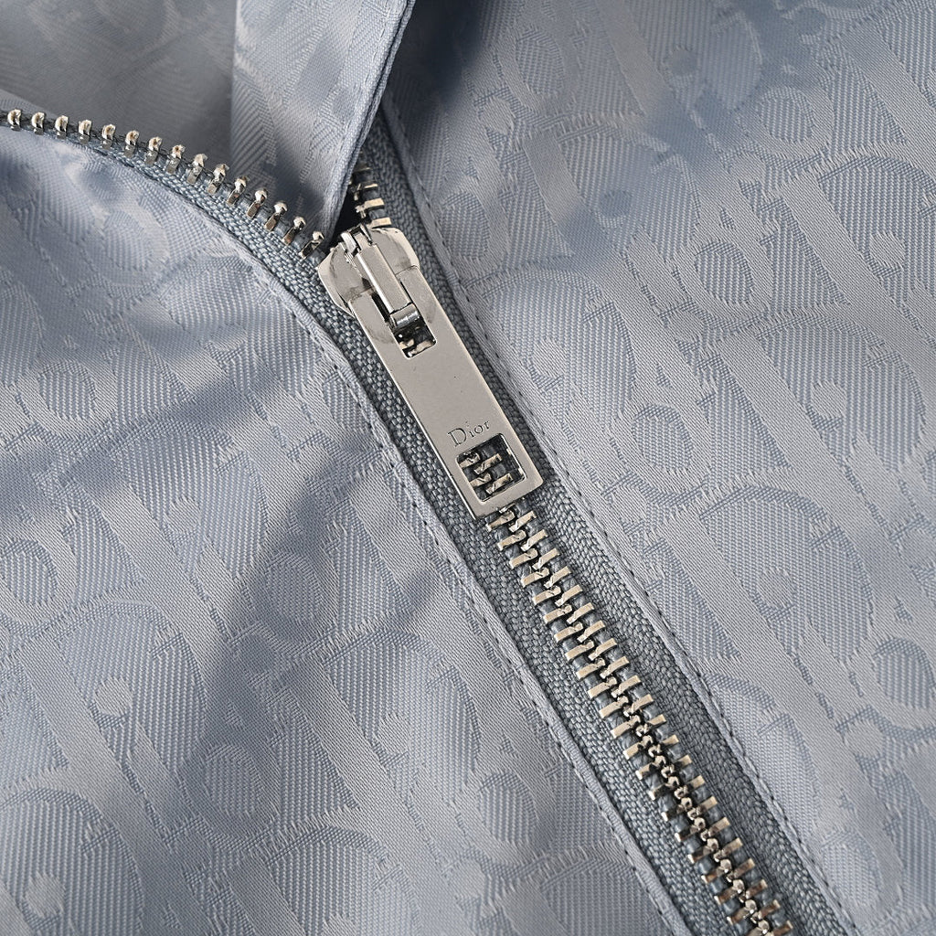 DIOR CD Oblique Tonal Jacquard Hooded Zip Jacket