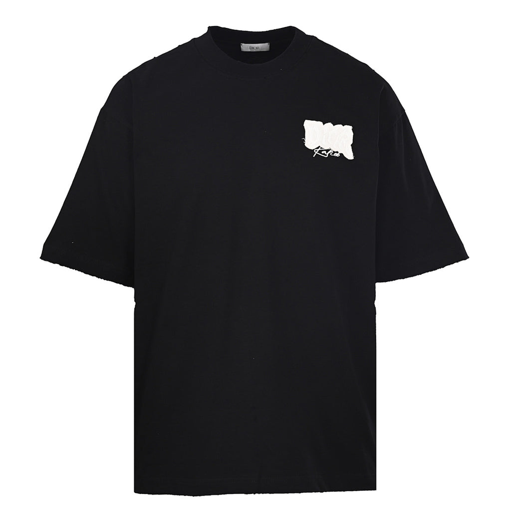 DIOR T-Shirt with Large Back Logo Appliqué and Embroidered Lettering