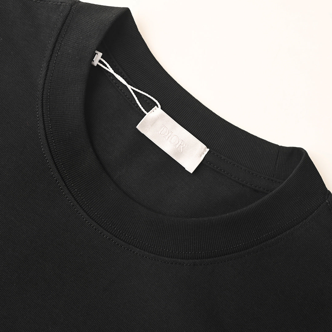 Dior Black and White Brushstroke T-Shirt