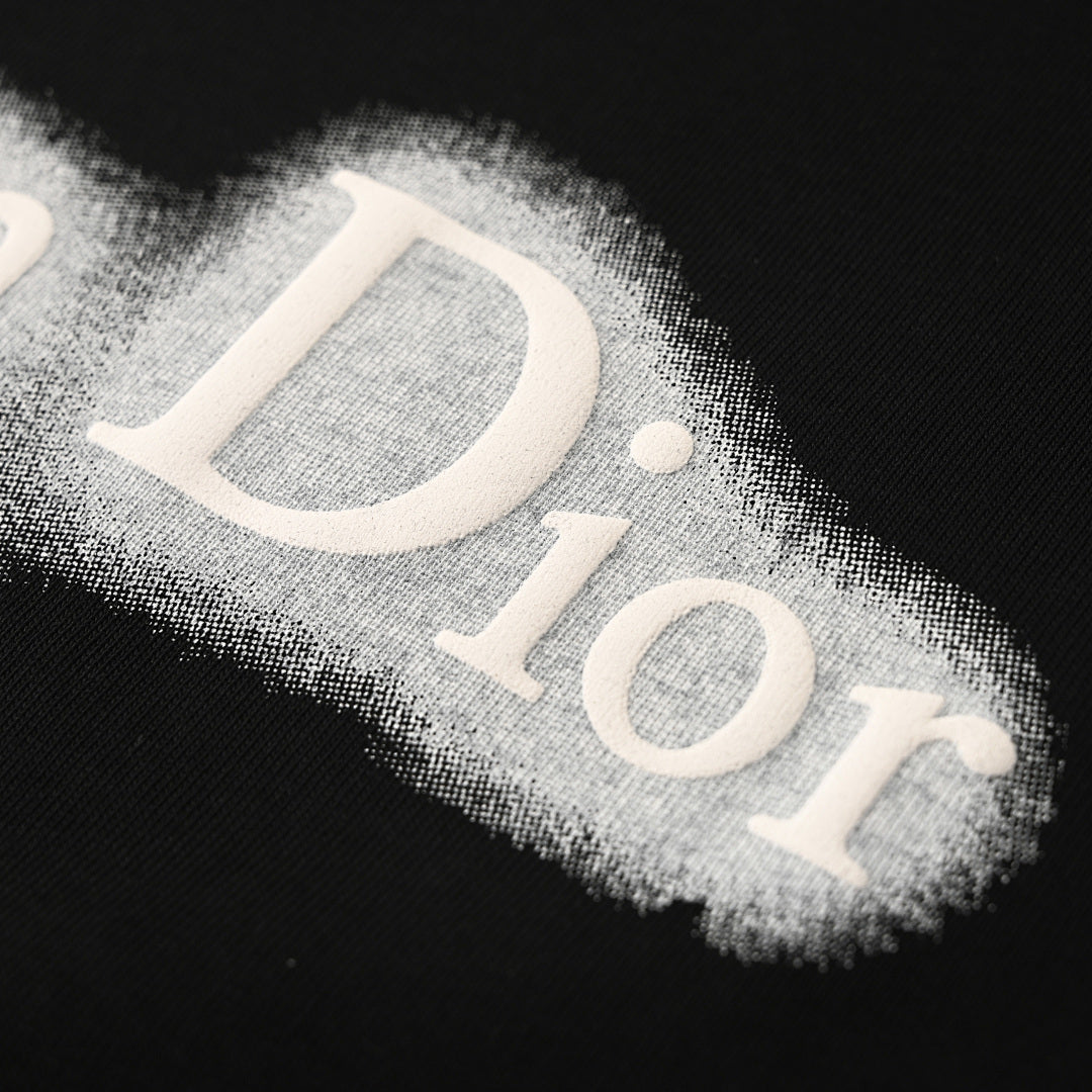Dior Black and White Brushstroke T-Shirt