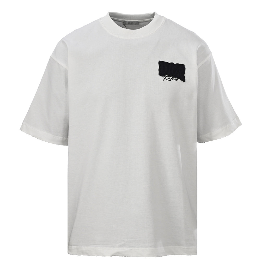 DIOR T-Shirt with Large Back Logo Appliqué and Embroidered Lettering