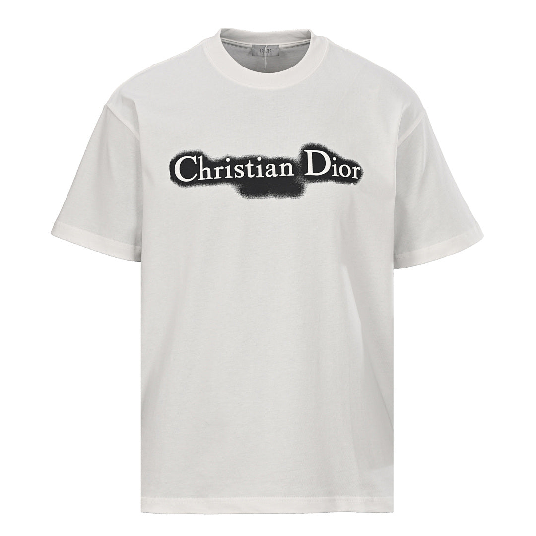 Dior Black and White Brushstroke T-Shirt