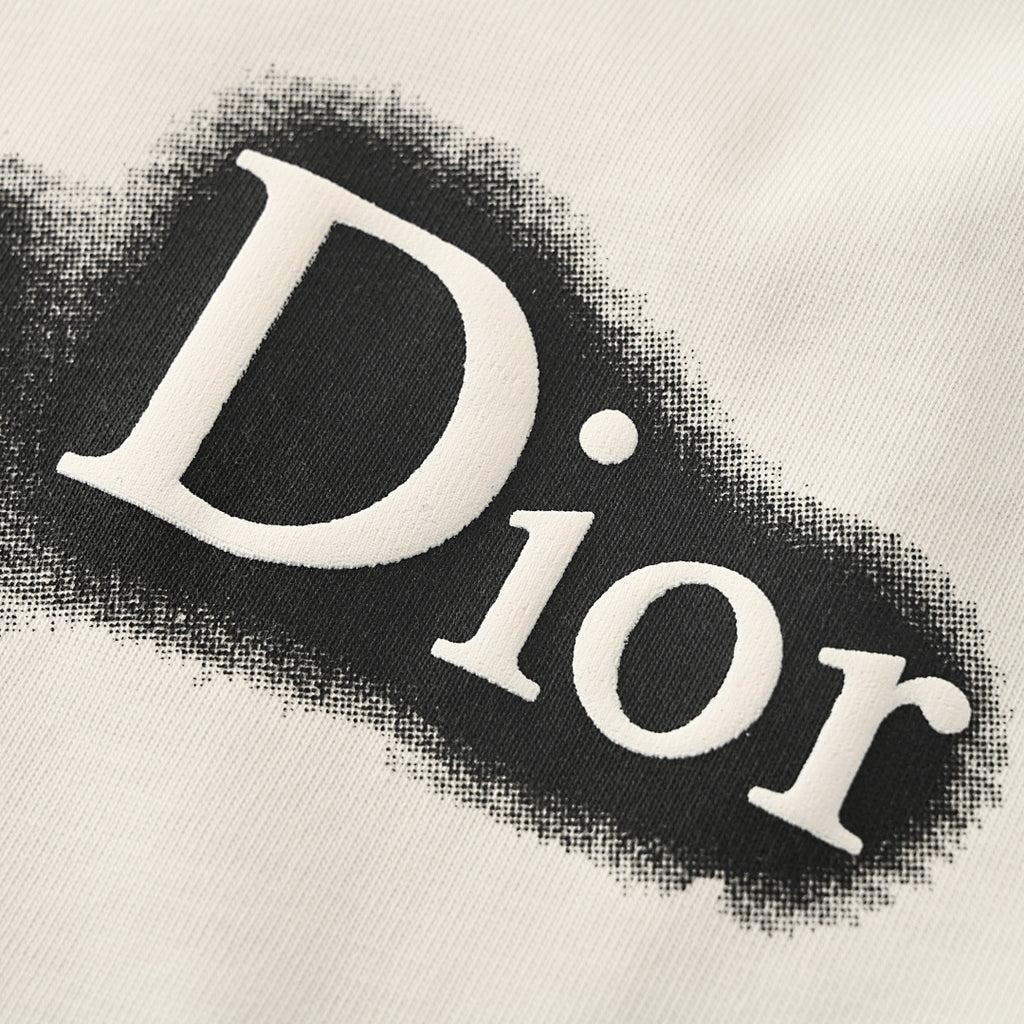 Dior Black and White Brushstroke T-Shirt
