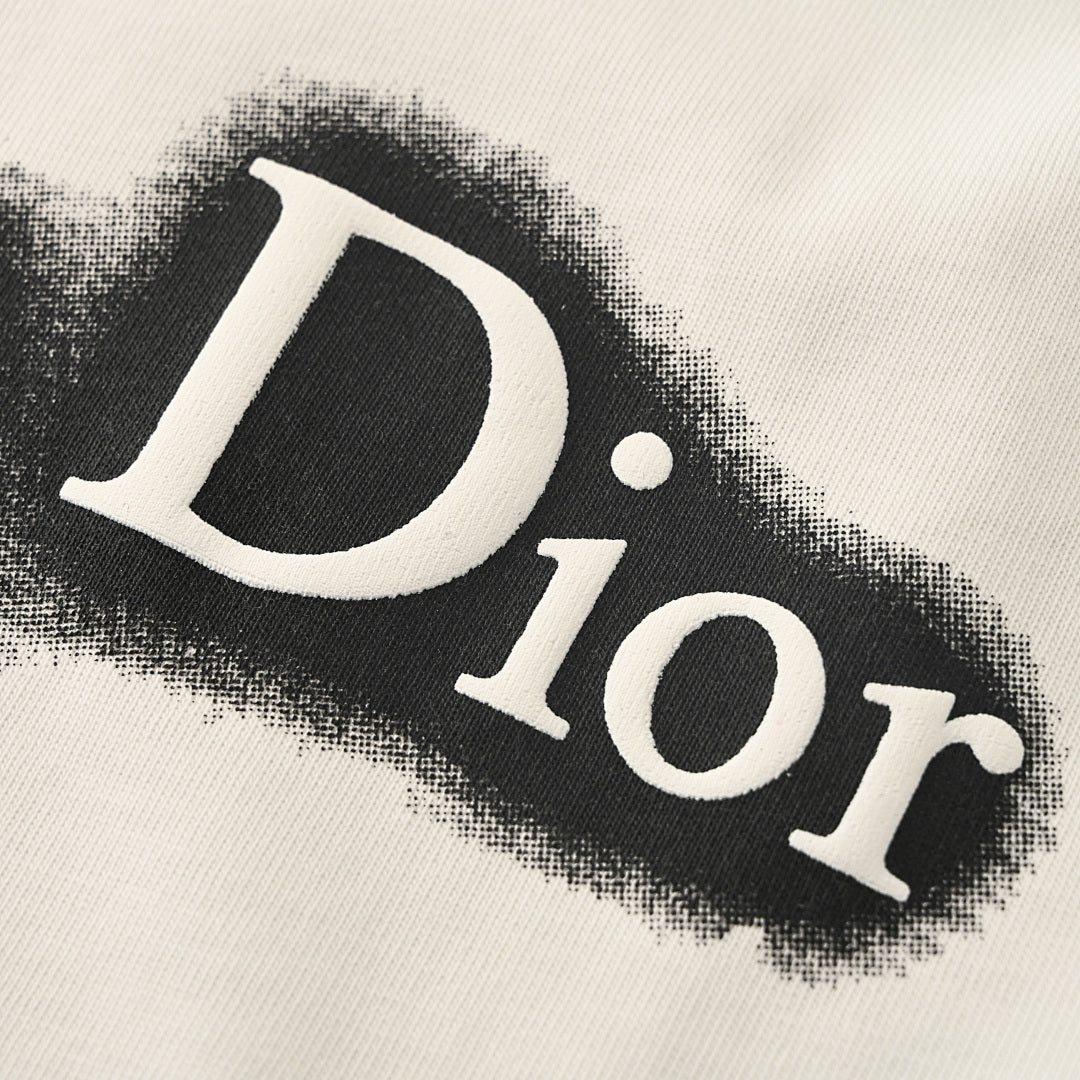 Dior Black and White Brushstroke T-Shirt