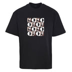 Fendi Roma FF Geometric Embroidered Patch T-Shirt — Off-Black