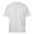 Fendi Roma FF Geometric Embroidered Patch T-Shirt — Off-White