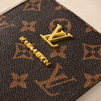 Louis Vuitton Monogram Short-Sleeve T-Shirt with Leather Pocket Patch (Couples' Style)