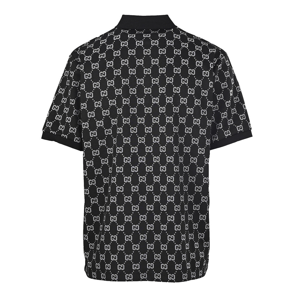 Gucci All-Over Print Short-Sleeve Polo Shirt