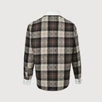 LOUIS VUITTON Monogram Plaid Shirt with Contrast Collar