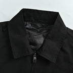 LOUIS VUITTON Black Epi Texture Zip Jacket