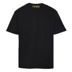 Fendi Roma Bag Bugs Eyes Oversized Print T-Shirt — Black