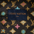 LOUIS VUITTON × Tyler the Creator Black Harrington Jacket with Monogram Sherpa Collar