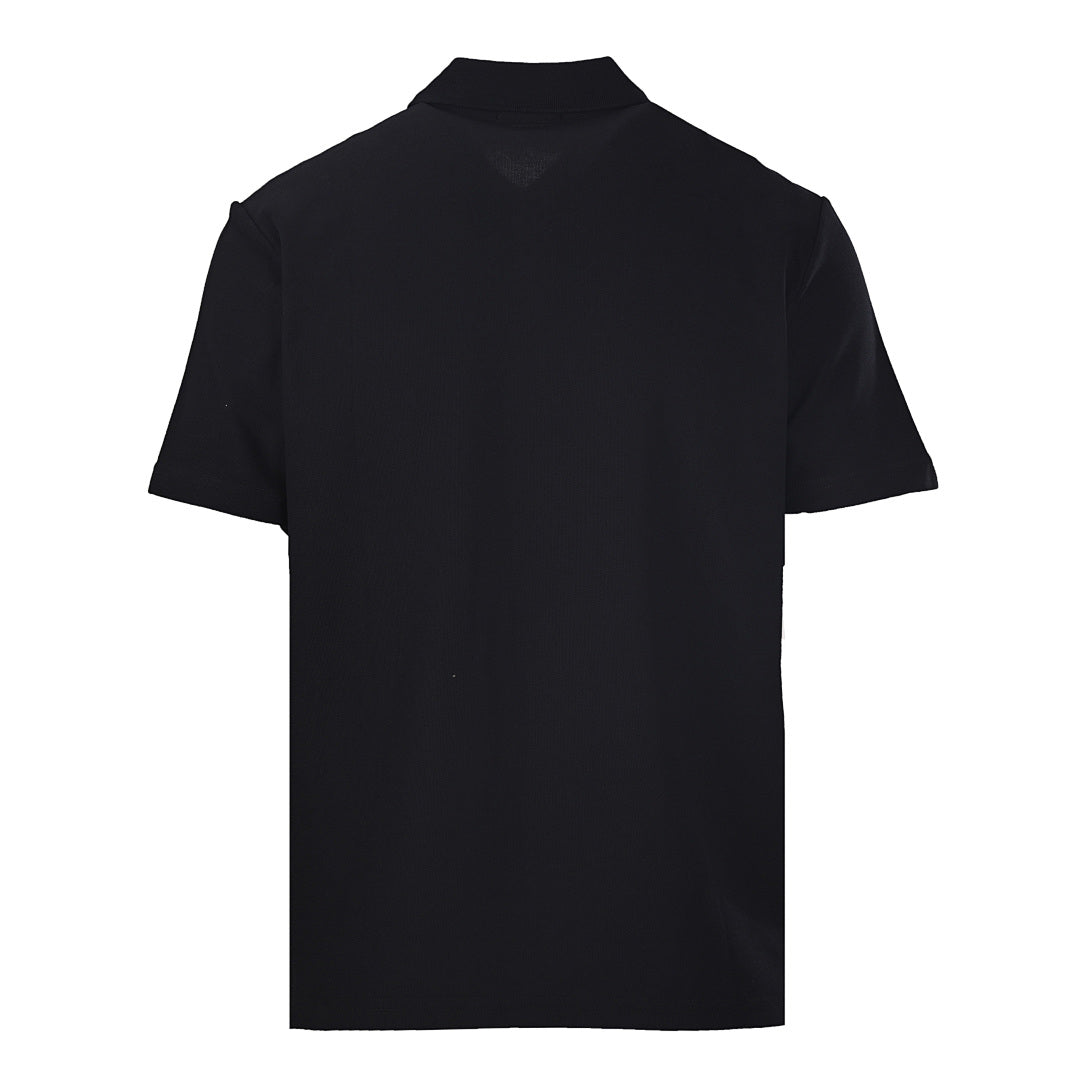 Prada Metal Triangle Logo Polo Shirt