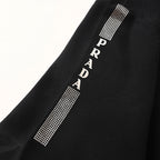 Prada Metal Triangle Logo Polo Shirt