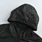 LOUIS VUITTON Monogram Eclipse Hooded Windbreaker Black