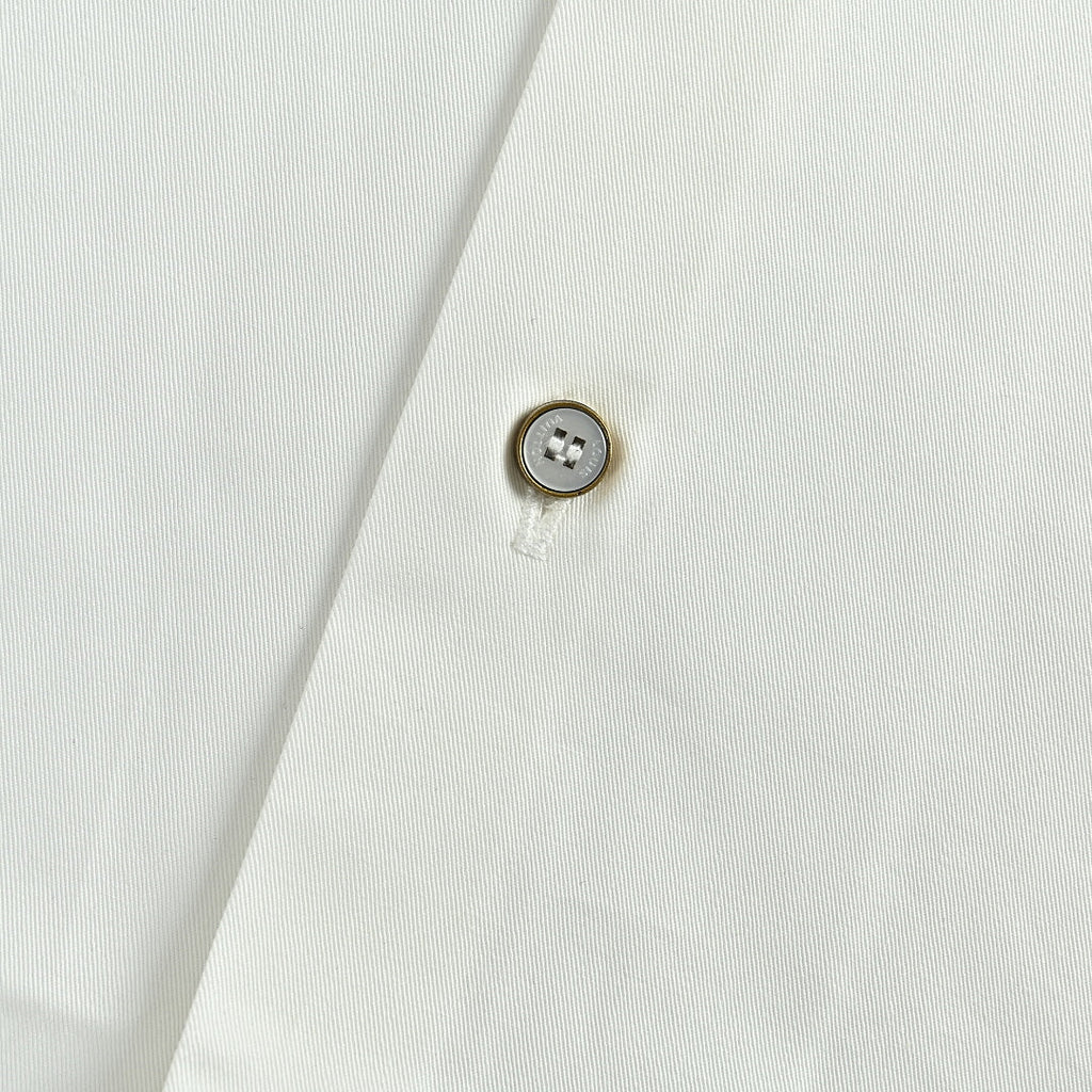 LOUIS VUITTON Ivory Dotted Monogram Button-Up Shirt