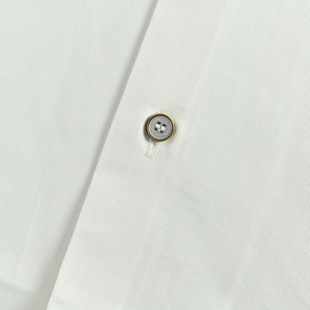 LOUIS VUITTON Ivory Dotted Monogram Button-Up Shirt