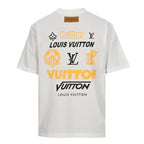 Louis Vuitton Crewneck Short-Sleeve T-Shirt with Front and Back Logo Print