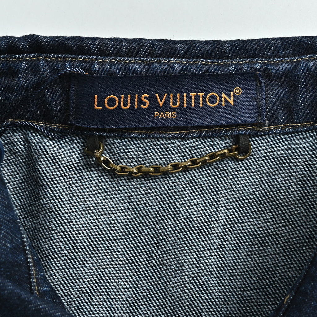 LOUIS VUITTON Dark Indigo Denim Button-Down Shirt