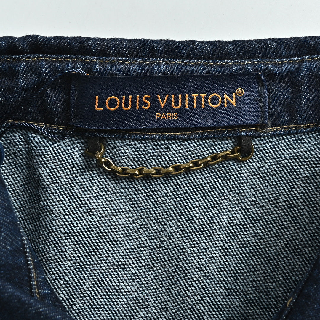 LOUIS VUITTON Dark Indigo Denim Button-Down Shirt