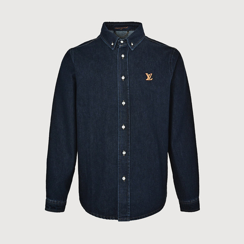 LOUIS VUITTON Dark Indigo Denim Button-Down Shirt