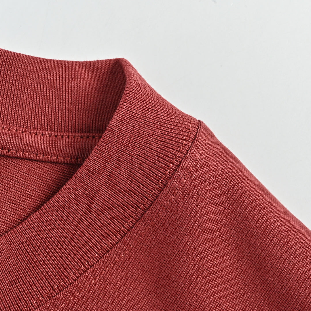 Gucci 2026 Dual-Logo Embroidered T-Shirt — Burgundy | Made in Italy