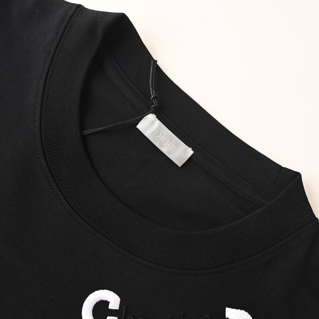 Dior T-Shirt with Embroidered Lettering