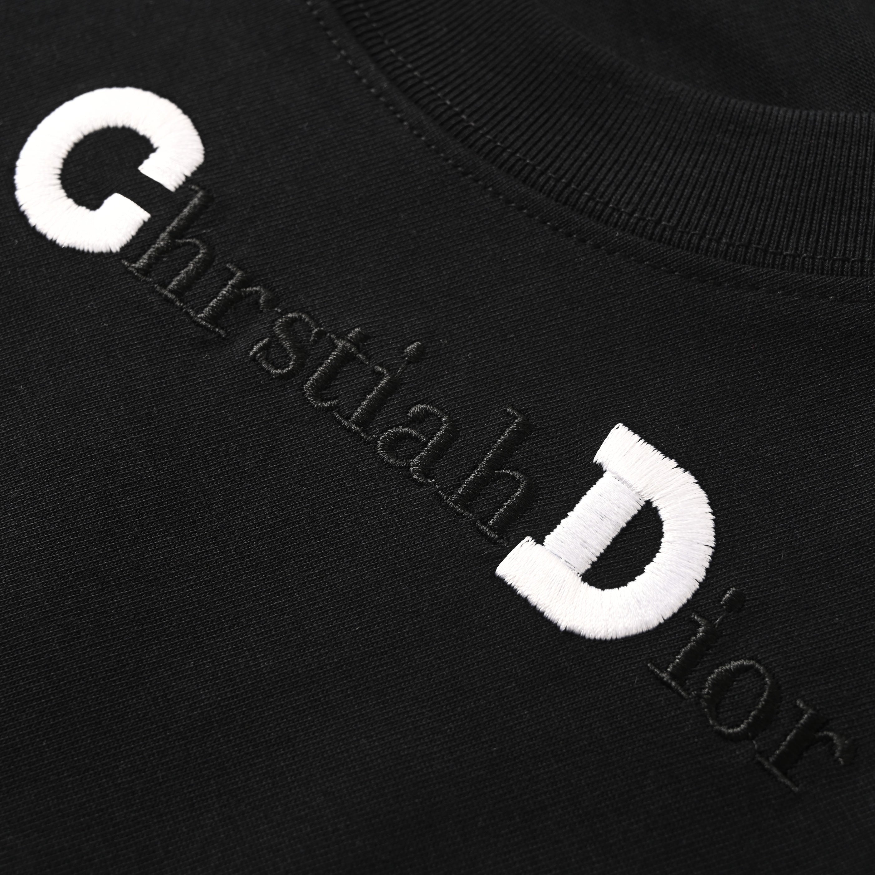 Dior T-Shirt with Embroidered Lettering