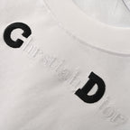 Dior T-Shirt with Embroidered Lettering