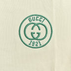 Gucci 2026 GG 1921 Crest Embroidered T-Shirt — Ivory | Made in Italy