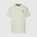 Gucci 2026 GG 1921 Crest Embroidered T-Shirt — Ivory | Made in Italy