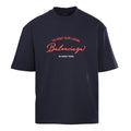 Balenciaga Faded Logo Washed Cotton T-Shirt