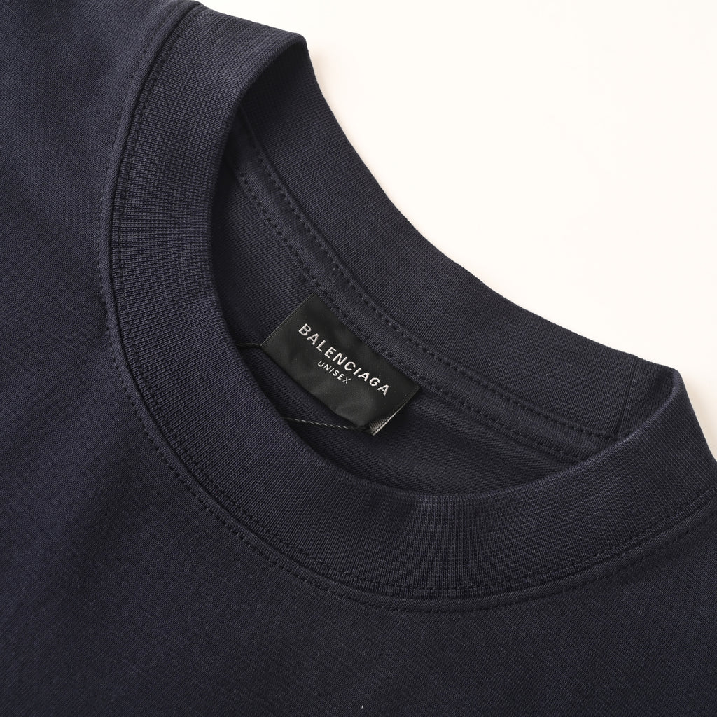 Balenciaga Faded Logo Washed Cotton T-Shirt