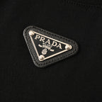 Prada T-Shirt with Under-Collar Triangle Logo