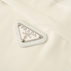 PRADA Velvet-Pocket T-Shirt with Triangle Logo Plaque