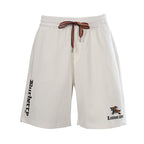 Burberry Check and Equestrian Knight Motif Terry-Stitch Shorts