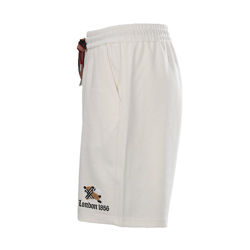 Burberry Check and Equestrian Knight Motif Terry-Stitch Shorts