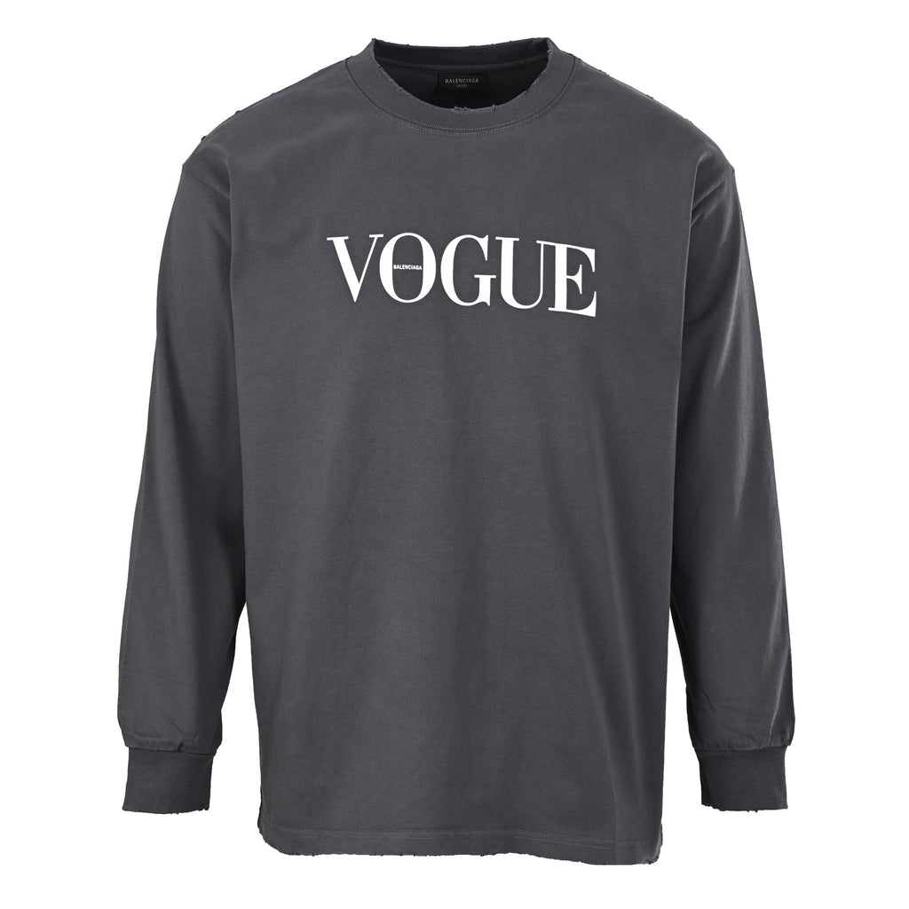 Balenciaga Washed Cotton Oversized Hoodie with Distressed Details