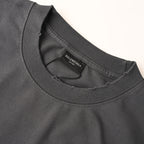 Balenciaga Washed Cotton Oversized Hoodie with Distressed Details