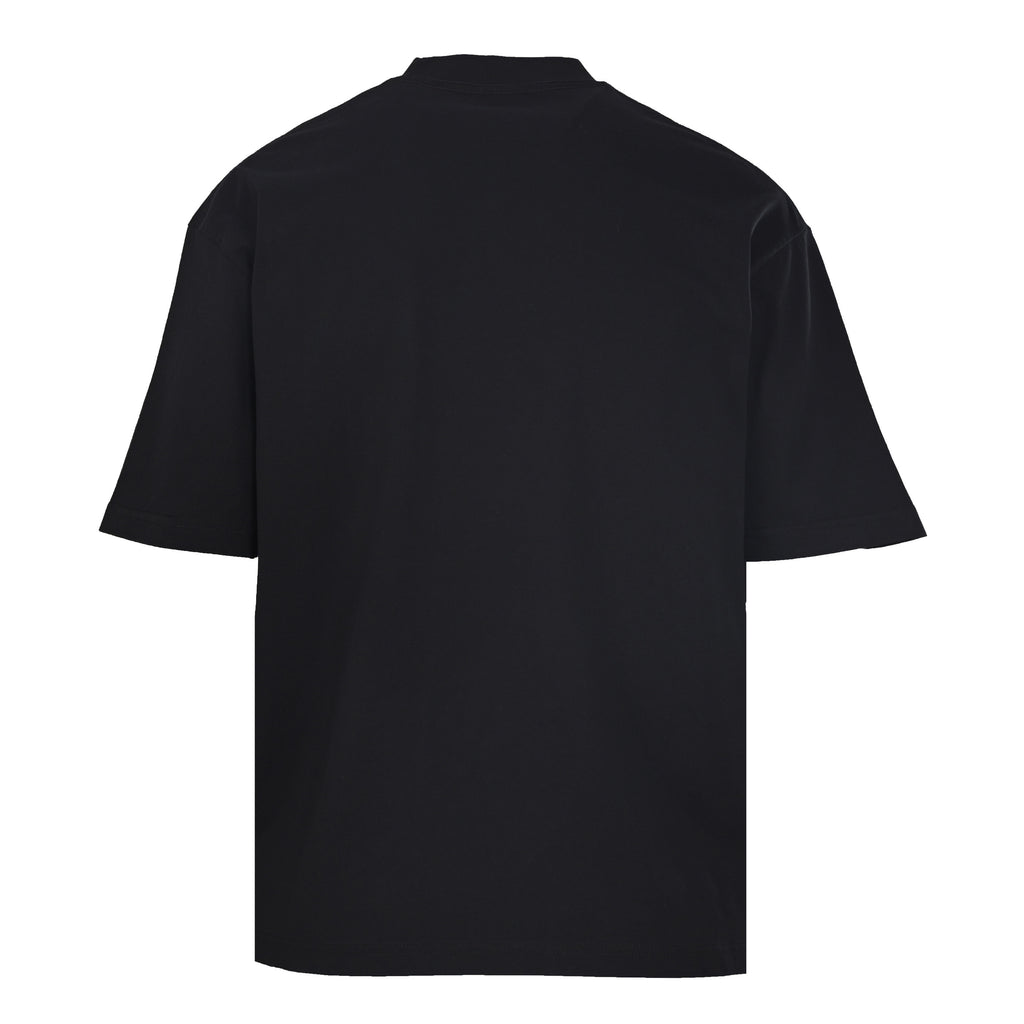 Balenciaga Distressed Logo Relaxed-Fit Cotton T-Shirt