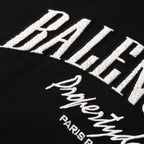 Balenciaga Distressed Logo Relaxed-Fit Cotton T-Shirt