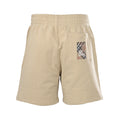 Burberry Shorts with Check and Equestrian Knight Patch on Back Pocket
