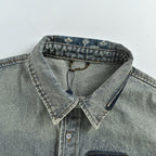 LOUIS VUITTON Floral Jacquard Denim Jacket