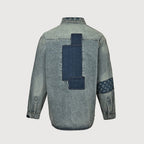 LOUIS VUITTON Floral Jacquard Denim Jacket