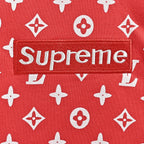 LOUIS VUITTON × Supreme Monogram Hoodie Red