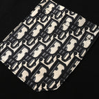 DIOR Yarn-Dyed All-Over Print Short-Sleeve Pocket T-Shirt