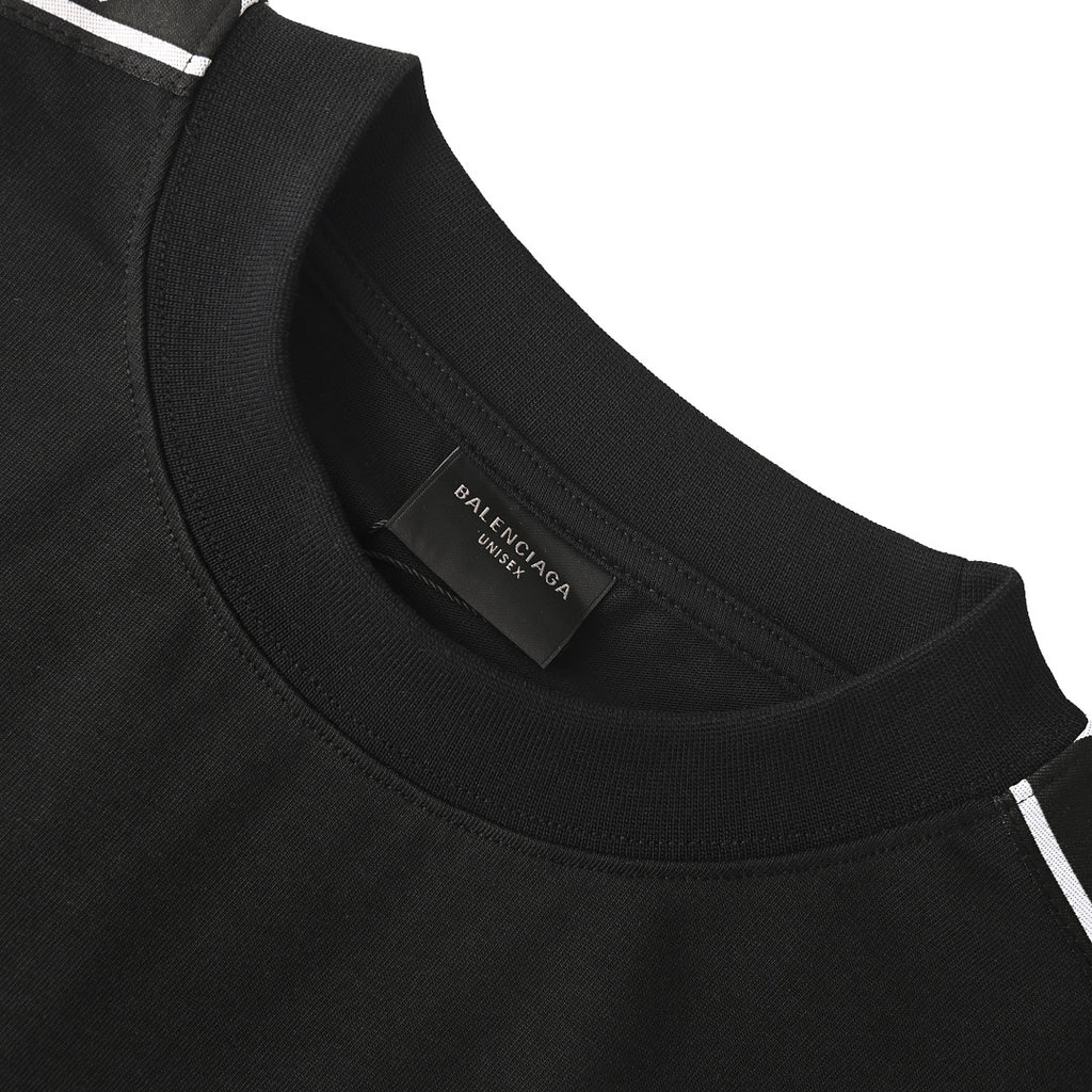 BALENCIAGA 3B Logo-Tape Short-Sleeve T-Shirt