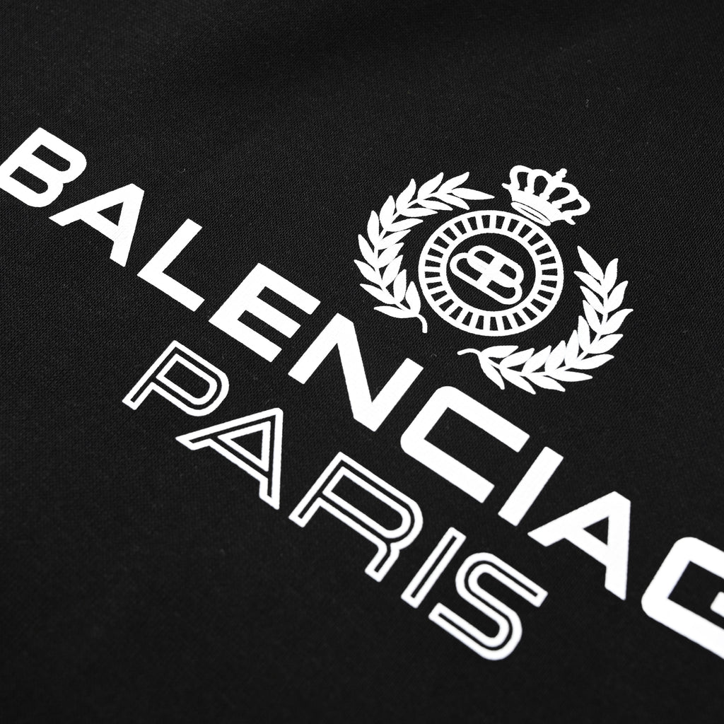 Balenciaga Logo-Embroidered Oversized Cotton Hoodie