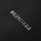 Balenciaga Short-Sleeve T-Shirt with Front and Back Rhinestone Embellishments