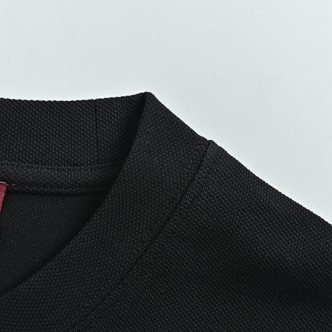 Gucci 2026 Horsebit Pocket Piqué T-Shirt — Black | Made in Italy